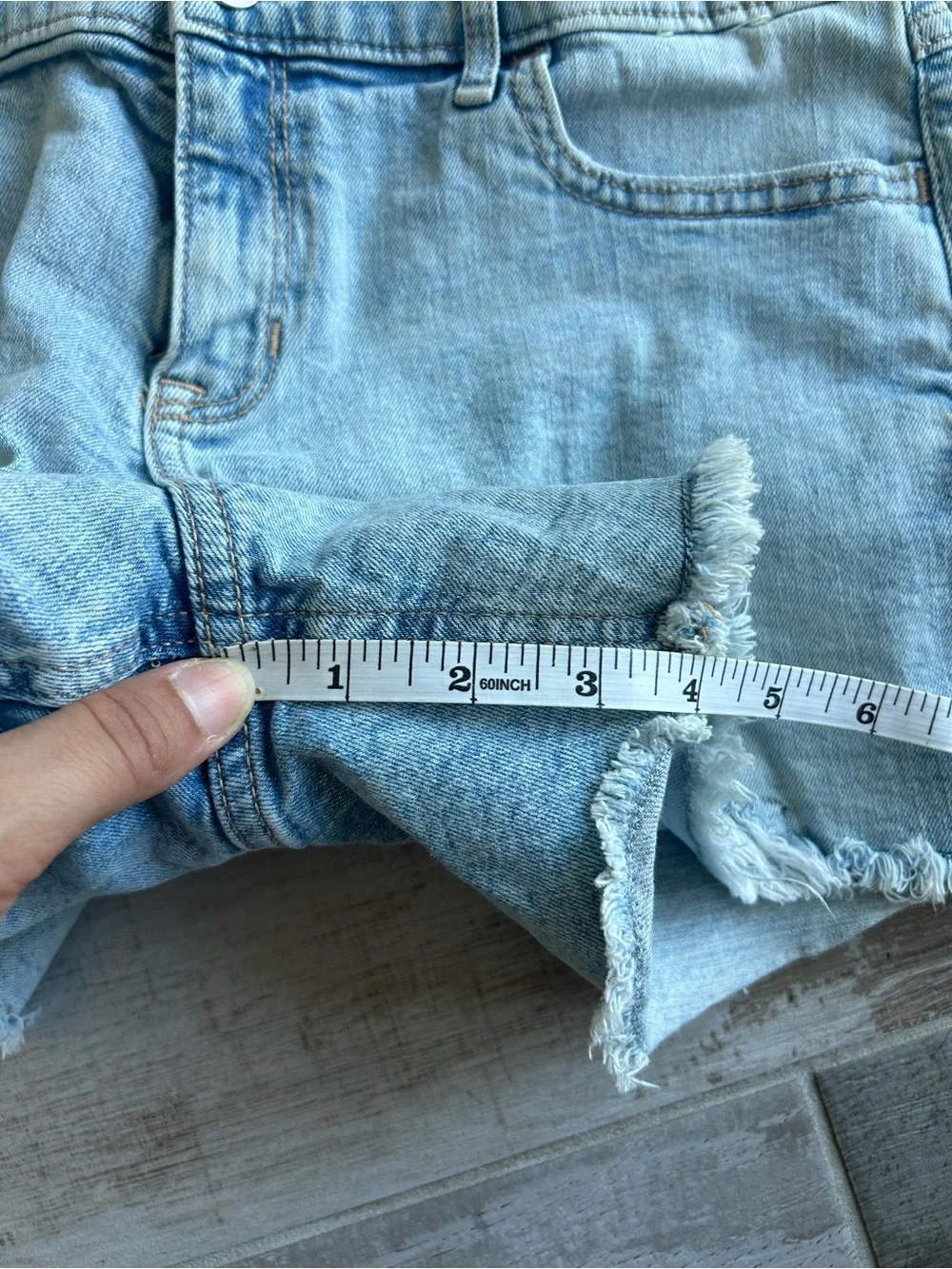 Bundle of 2 Abercrombie Kids Mid-Rise High-Rise Jean Shorts Girls Size 17/18